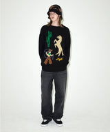 EAGLE KNIT BUCKET HAT