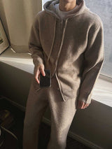 ASCLO Maison Knit Hood Zip Up & Pants (7color)