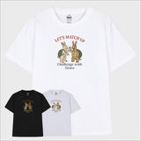 レッツマッチアップ バニー&タートル Tシャツ (3color)