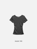 Roen Modal Side Shirring Tee (6c)