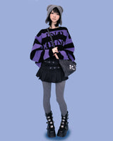 stripe punk box knit (2color)
