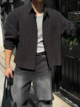 Mile cropped long-sleeve shirt