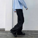 Shadow Black Seamed Wide Trousers