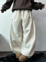 ボスサイズフリーススナップロングパンツ 🧸🩵🤍6カラー