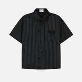 Argent Silk ST Tie Short Sleeve Shirt