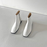 White chelsea boots