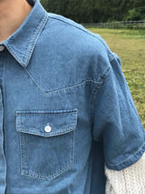 ケイヴンデニム半袖シャツ
