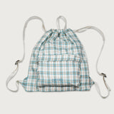 Check String Back Pack - Blue