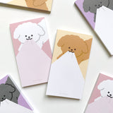 【1+1 SET】 Playful Puppy Memo Pad