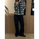 [Unisex] クロップチェックシャツ(3color)