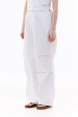 BIJOU PPINTUCK BANDING PANTS / WHITE