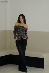 black jeans bootcut denim pants
