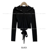 Poning Wrap Hooded Cardigan