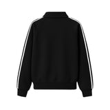 [Unisex] スウェットトラックハーフジップオーバーフィットスウェットシャツ (2color)