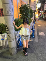 Layered Belt SET Balloon Pumpkin Shorts