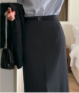 Lavin Simple Slit Long Skirt / 4 colors