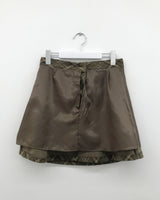 Liz Cutout Checkered Midi Skirt (2 Colors)