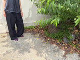nylon wide pants