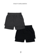 eyelet waffle shorts (2color)