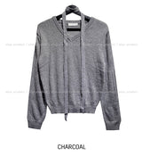 [Muffler set] Nana Wool V-neck Knit