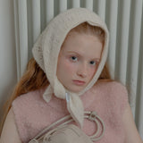 [CASHMERE 100%] CASHMERE SHAWL MUFFLER (IVORY)