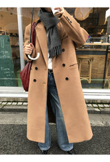 プレミアムモデルキャメルダブルロングコート