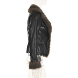 Chic Mood Brown Fur Cardigan