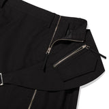 INCISION COVER-UP SKIRT [BLACK]