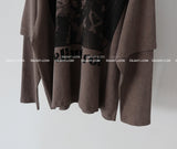 Layered printed oversized fit T-shirt