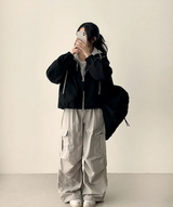 Lead Knee Pin Tuck Hem String Wide Pants