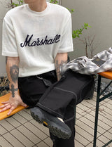 No.0740 M lettering half KNIT (3color)