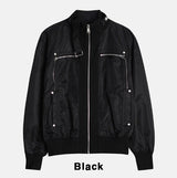 Hi-Lo Zipper Banded Jacket