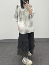 stain panel t-shirt