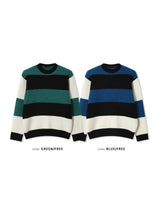LMN マイルドカラースキームダナララウンドニットウェア (2 colors)