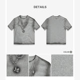 ネックレスグラフィックオーバーサイズTシャツ