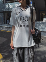フットボールスポーティージャージー半袖Tシャツ