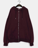 Nathan Oversized Fit Two-Way Hooded Zip-Up