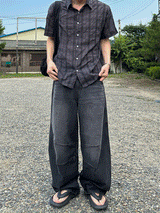 Double Cut denim pants