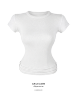 Basic Slim Round Tee (4color)