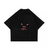 PEANUT STAIN - Fakenut Stain Fighting Black Boxy Oversized Tshirt