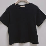 plain napping peach short-sleeved T-shirt