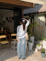 ストライプヘアシュシュ (3color)