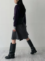 Hachi Raglan Knit Zip-Up Cardigan