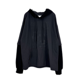 crying layered hoodie