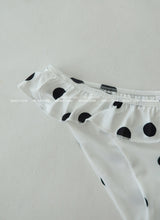 Dot ribbon dot frill bikini