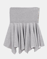 Polen Folding Asymmetrical Mini Skirt