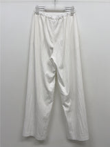 End Two-Tuck Nylon Banding Wide Pants