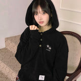 RAUL BUTTON HOOD T UNISEX (2COLOR)