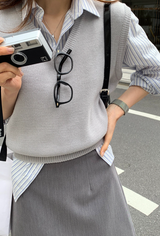 [Lè made/7,000 Sold] ルメイド ベーシック Vネック ベスト