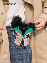Cute creative bag plush doll pendant keychain